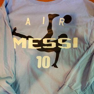 Long-sleeved boy's T-shirt featuring Air Messi